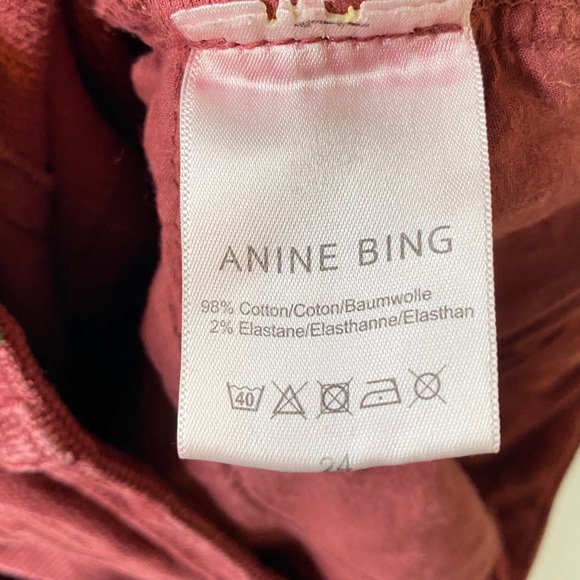 ANINE BING Corduroy skinny side zip pants 24 - Picture 9 of 13